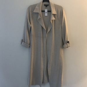 Ann Taylor NWT beige cream duster cardigan